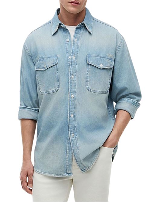 Camicia in denim relaxed fit Tommy Hilfiger | MW0MW434931BA